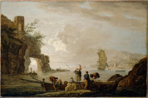 Coastal View by Claude Joseph Vernet